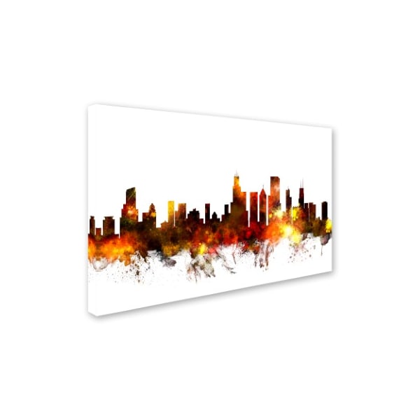 Michael Tompsett 'Chicago Illinois Skyline VI' Canvas Art,22x32